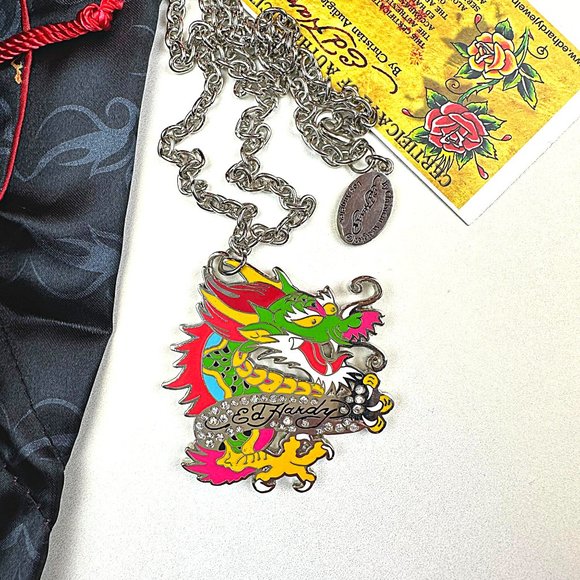 Ed Hardy Jewelry - ED HARDY by Christian Audigier / VINTAGE Necklace / Dragon Necklace